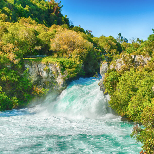 Huka Falls on Waikato River, New Zealand