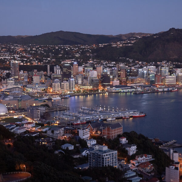 Wellington Harbour, Wellington By Ian Trafford