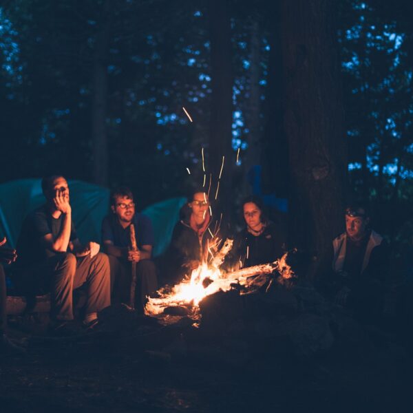Campfire on tour in New Zealand, small group New Zealand adventure tour