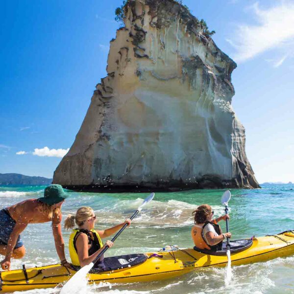 Cathedral Cove Kayak, Flying Kiwi Tours in New Zealand