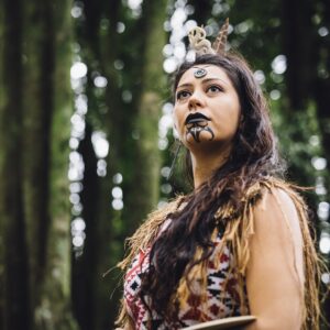 Maori Lady, Tamaki Maori Village, New Zealand North Island Tour